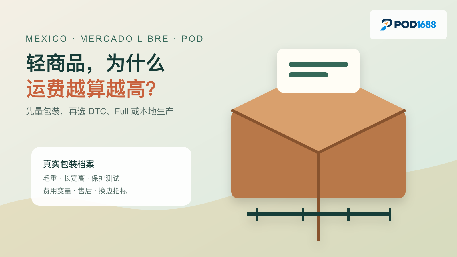 墨西哥美客多POD运费为什么越算越高：先量包装，再选DTC还是Full文章缩略图